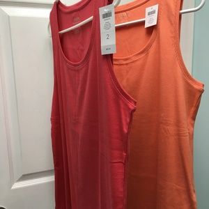 (2) Chico's Tivona Tank Tops NWT  Size 2  (12 14).